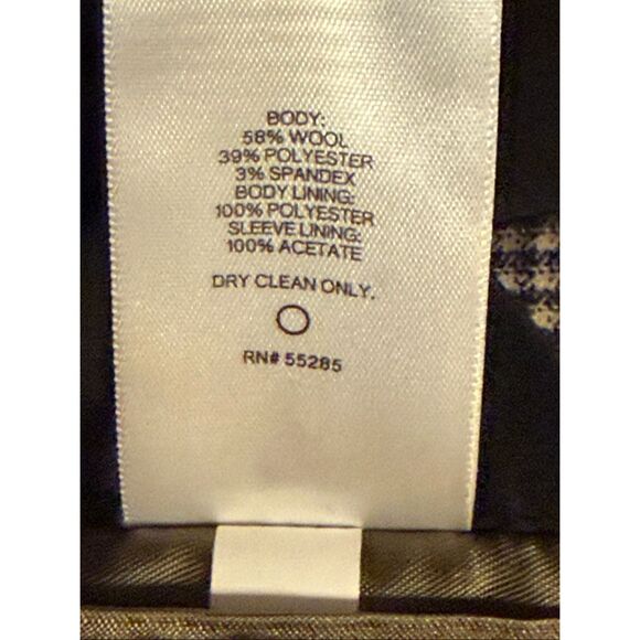 Express Men's $298 Slim Houndstooth Flannel Suit Jacket size 40L nwt (6308) - Picture 7 of 9